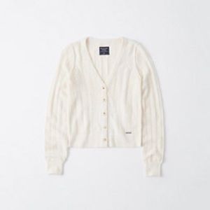 Cropped V-neck Cardigan Abercrombie & Fitch XS